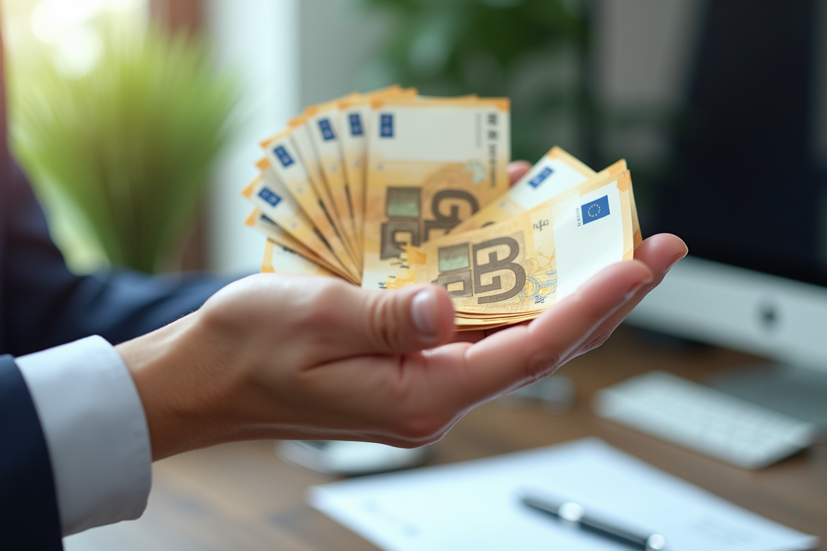 Main tenant des billets d